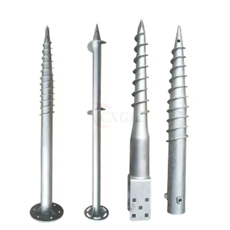 Ground Concrete Anchor Screw Piles Helical Auger Pile Post Anchor Piles ...